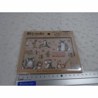 新品　irodo 　ベリー　シール　布用　ステッカー　わちふぃーるど　ダヤン　猫(各種パーツ)