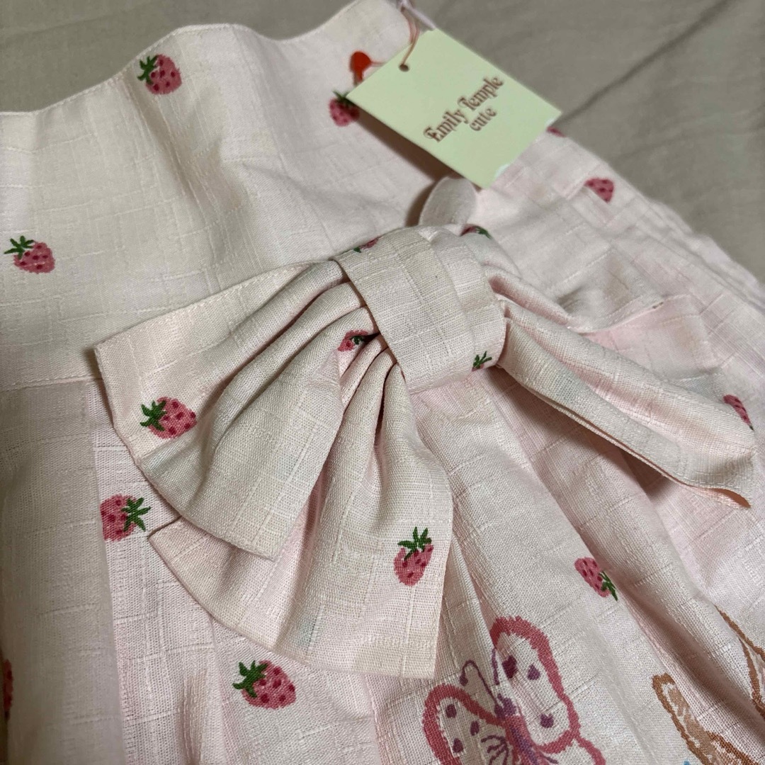 Emily Temple cute(エミリーテンプルキュート)のエミキュ エミリーテンプルキュート LuLuガーデンスカート ピンク タグ付 レディースのスカート(ミニスカート)の商品写真