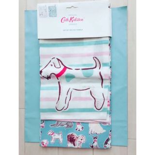 Cath Kidston - ［新品未使用】キャスキッドソン ティータオル 犬柄 2枚組 シーリハムテリア