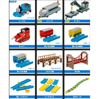 タカラトミーアーツ(T-ARTS)の◎セミコンプ◎おまけの台紙付☆カプセルプラレール トーマス 特殊車両編 12種(キャラクターグッズ)
