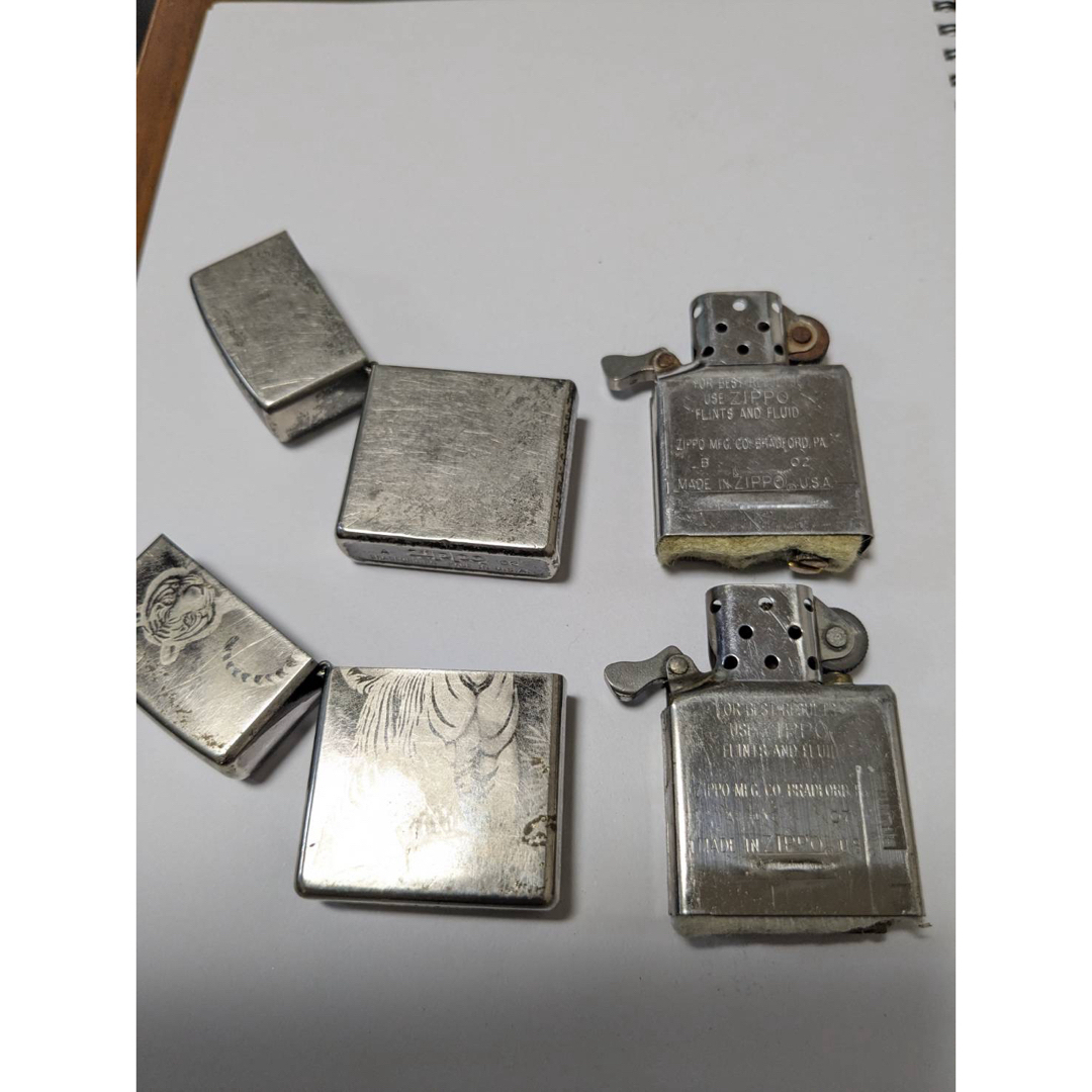 ZIPPO  2本  (ジャンク品) ハンドメイドのハンドメイド その他(その他)の商品写真