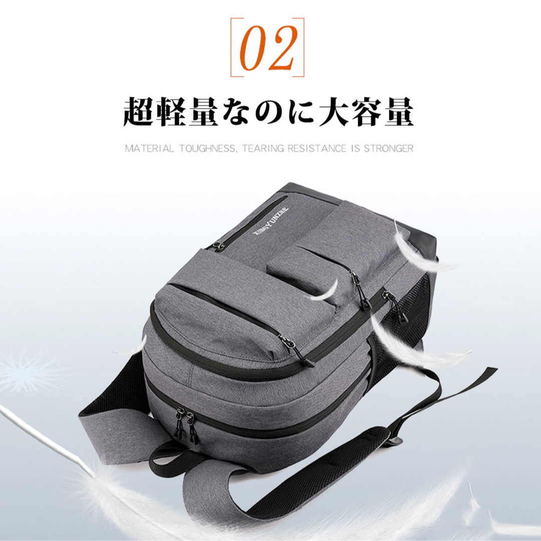 バックパック 大容量 ビジネスリュック リュックサック 多機能 PCバッグ メンズのバッグ(バッグパック/リュック)の商品写真