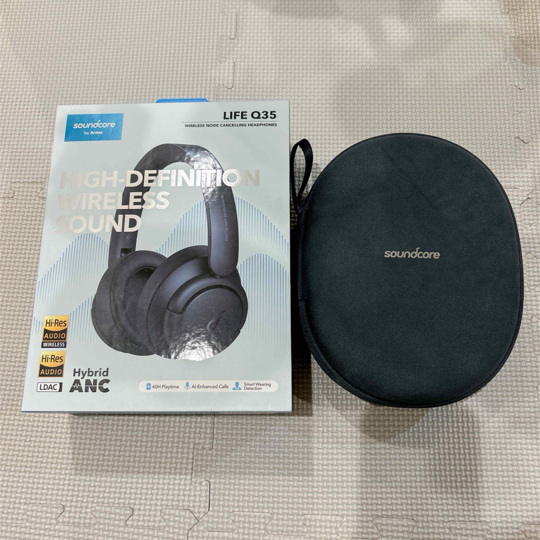 アンカー Soundcore LIFE Q35 ワイヤレスヘッドフォン NAVY スマホ/家電/カメラのオーディオ機器(ヘッドフォン/イヤフォン)の商品写真