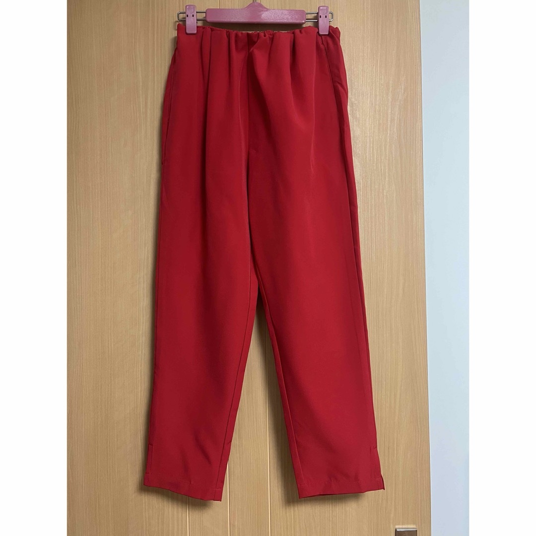 MIELE GRANDE tapered pants  レッド レディースのパンツ(カジュアルパンツ)の商品写真