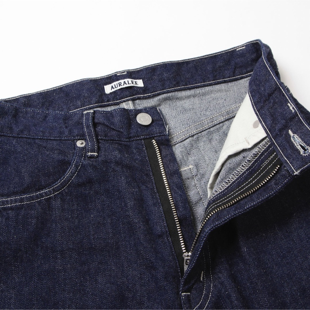 AURALEE(オーラリー)のAURALEE SELVEDGE LIGHT DENIM PANTS サイズ１ レディースのパンツ(デニム/ジーンズ)の商品写真