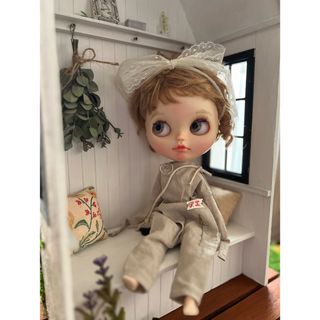 ハンドメイド☆固定式ドールハウス　東屋的な小屋