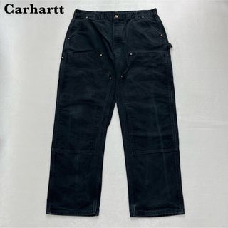 【USA製】濃い濃い Carhartt カーハート ダブルニー ブラック