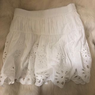 ザラ(ZARA)のZARA cotton frill skirt(ミニスカート)