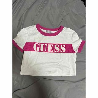 ピンク　ホワイト　ショート　Tシャツ　ギャル　ゲス　Guess