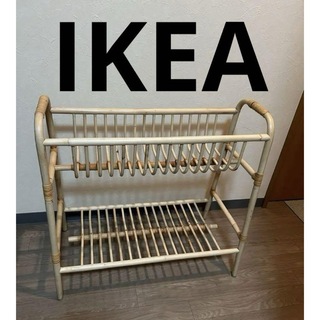 IKEA イケア ブスクボー フラワースタンド  籐 花台 物置き インテリア(花瓶)