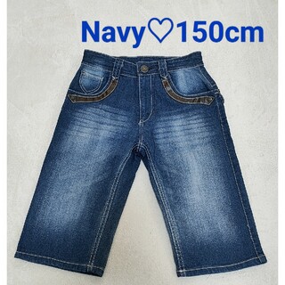NAVY - Navy♡150cm デニムのハーフパンツ♡