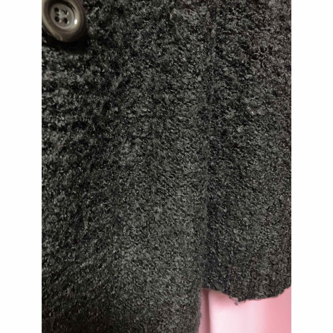 AZUL by moussy(アズールバイマウジー)のアズールバイマウジーAZULニットコート黒ジャケットmoussyロングカーディガ レディースのジャケット/アウター(その他)の商品写真