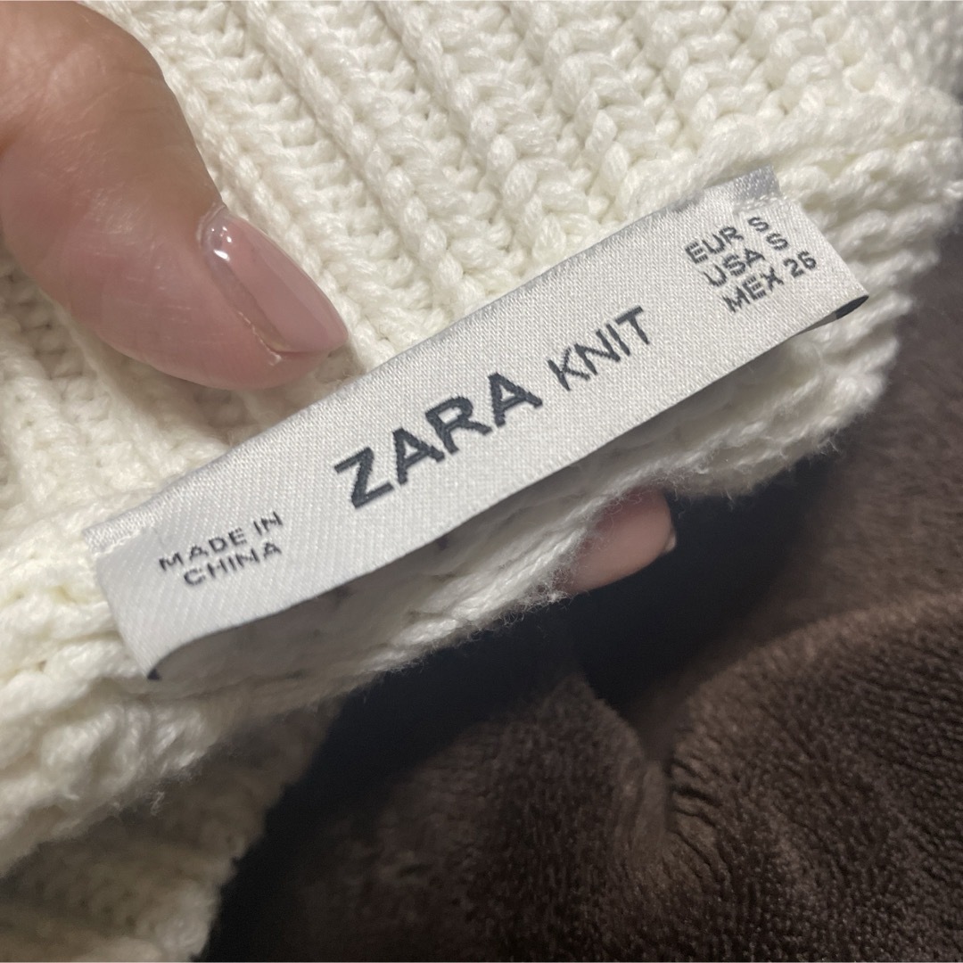 ZARA(ザラ)のZARA ニット　メッシュニットトップス レディースのトップス(ニット/セーター)の商品写真