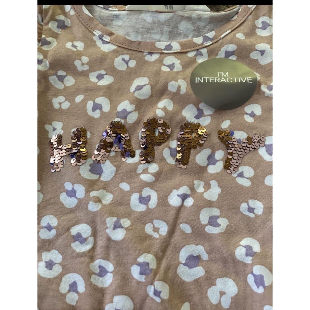 H&M(エイチアンドエム)のH&M セットアップ　セット　ノースリーブ　ショートパンツ　ピンク　120 キッズ/ベビー/マタニティのキッズ服女の子用(90cm~)(Tシャツ/カットソー)の商品写真