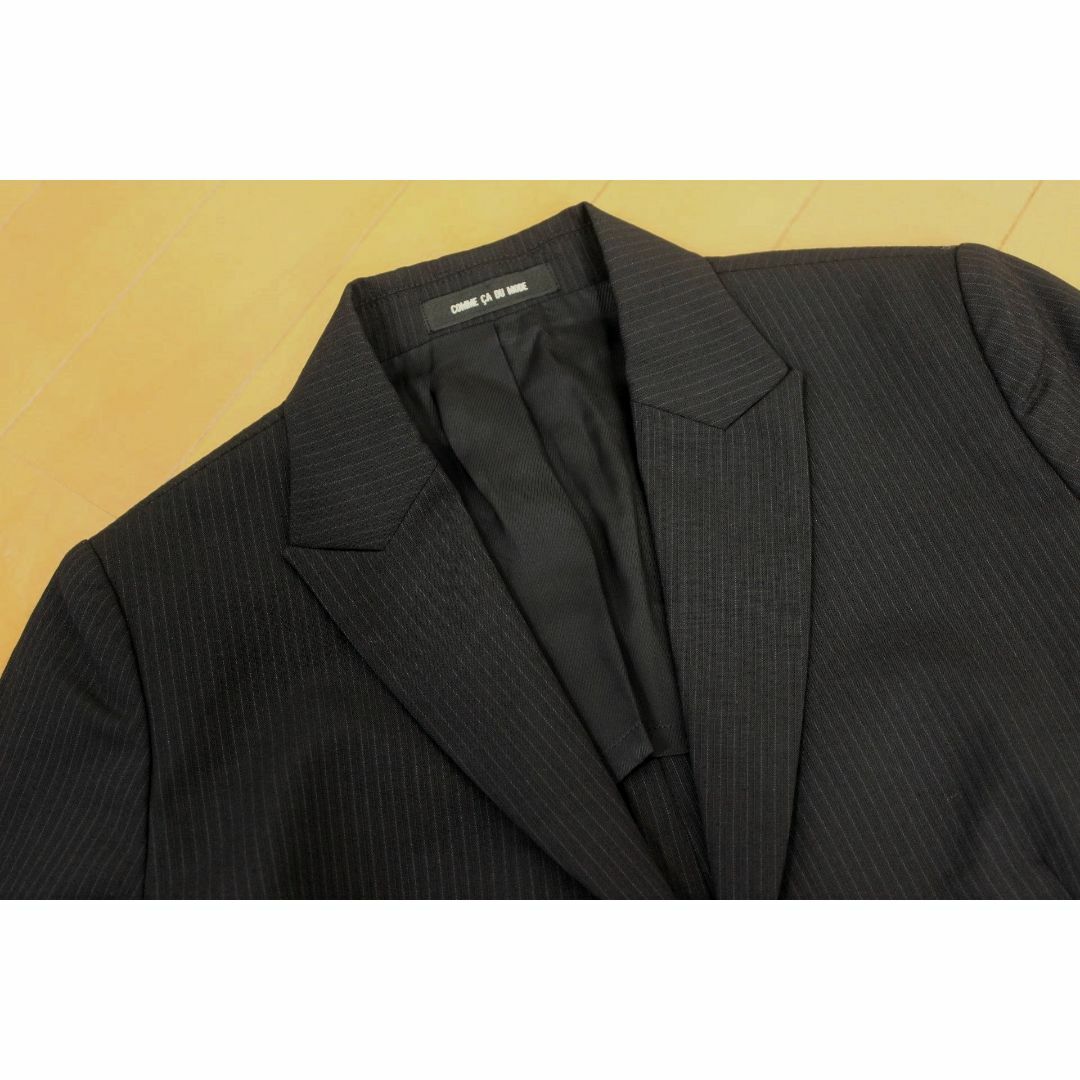 COMME CA DU MODE(コムサデモード)の01【極美品】コムサデモード パンツスーツ 上5 下3 SS XS ブラック 黒 レディースのフォーマル/ドレス(スーツ)の商品写真