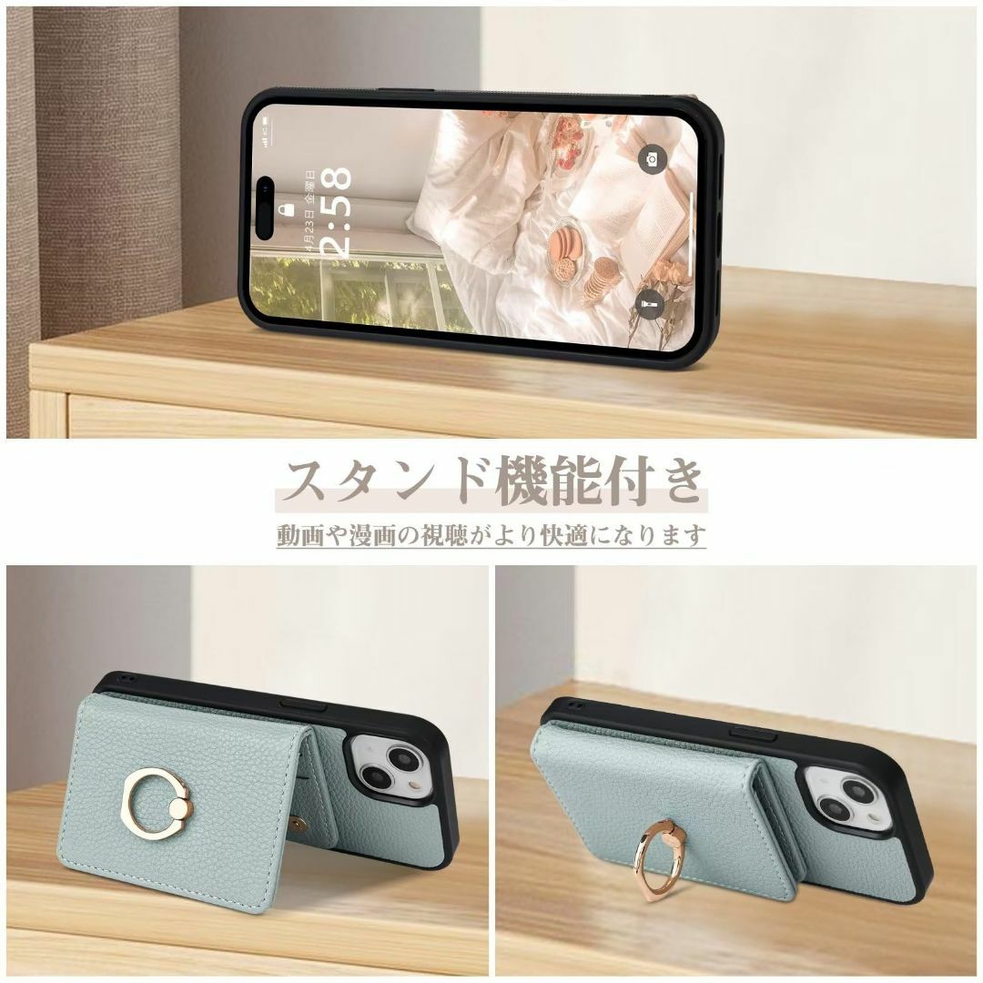 【色: ブルー】Chillchi iPhone11 ケース 手帳型 ショルダー  スマホ/家電/カメラのスマホアクセサリー(その他)の商品写真