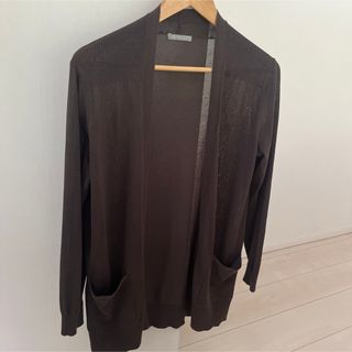 Theory luxe - theory luxe 春夏　カーディガン　ウォッシャブル　茶　38