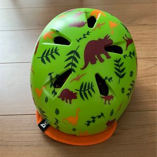 キッズ　ヘルメット　TIGRE サテングリーンディノ(その他)