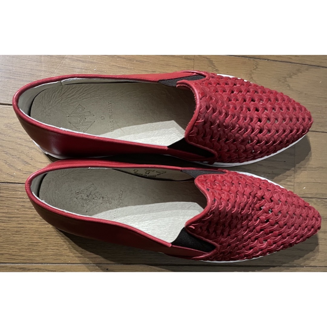 [美品]JUMP Shoes Farrah レザー メッシュ編み スリッポン メンズの靴/シューズ(スリッポン/モカシン)の商品写真