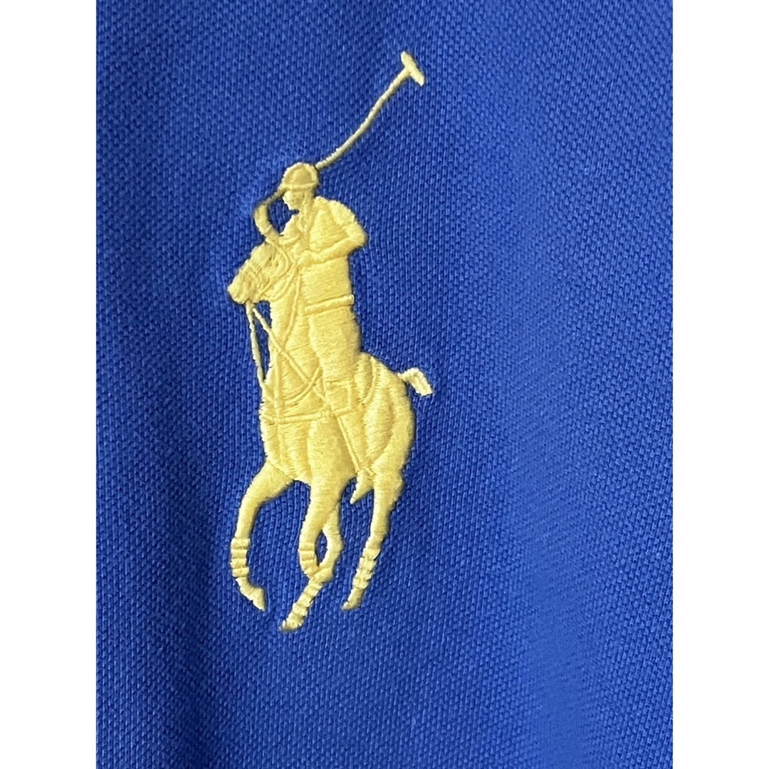 Ralph Lauren(ラルフローレン)のRALPH LAUREN ポロシャツ レディース XL 青 BIGポニー 刺繍 レディースのトップス(ポロシャツ)の商品写真