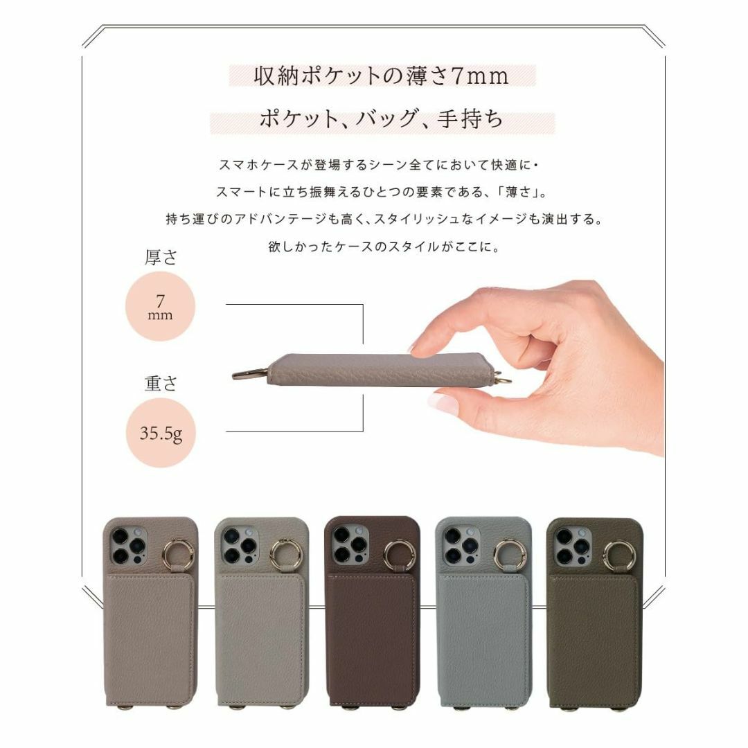 【色: グレイッシュピンク】LIISEA iphone11 iPhoneXR ス スマホ/家電/カメラのスマホアクセサリー(その他)の商品写真