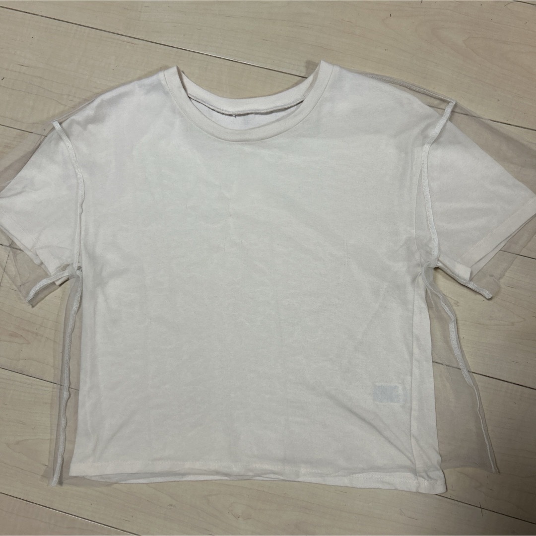 GU(ジーユー)のGU レースブラウス　Sサイズ レディースのトップス(Tシャツ(半袖/袖なし))の商品写真