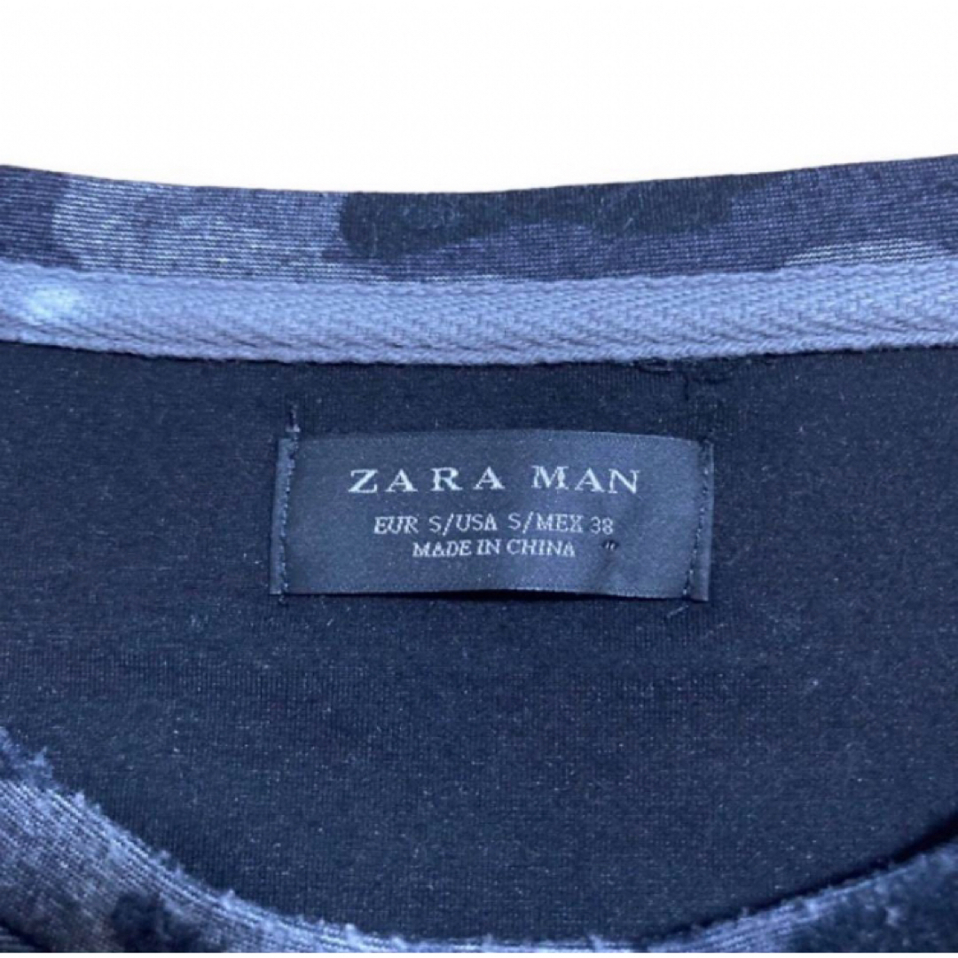 ZARA(ザラ)の【古着】メンズ ZARA 半袖Tシャツ カットソー 迷彩柄 メンズのトップス(Tシャツ/カットソー(半袖/袖なし))の商品写真