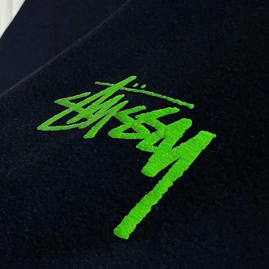 STUSSY(ステューシー)の【良品 M】ステューシー stussy センター ストックロゴ Tシャツ 黒 メンズのトップス(Tシャツ/カットソー(半袖/袖なし))の商品写真