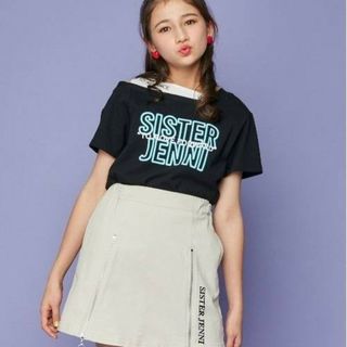 新品　SISTER JENNI　レイヤード風ネオンロゴTシャツ(Tシャツ/カットソー)