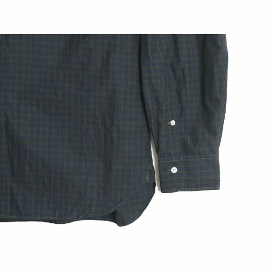 Ralph Lauren(ラルフローレン)の90s ポロ ラルフローレン チェック 長袖 シャツ メンズ L 程 90年代 オールド 長袖シャツ ブラックウォッチ マチ付き ヴィンテージ タイプ メンズのトップス(シャツ)の商品写真
