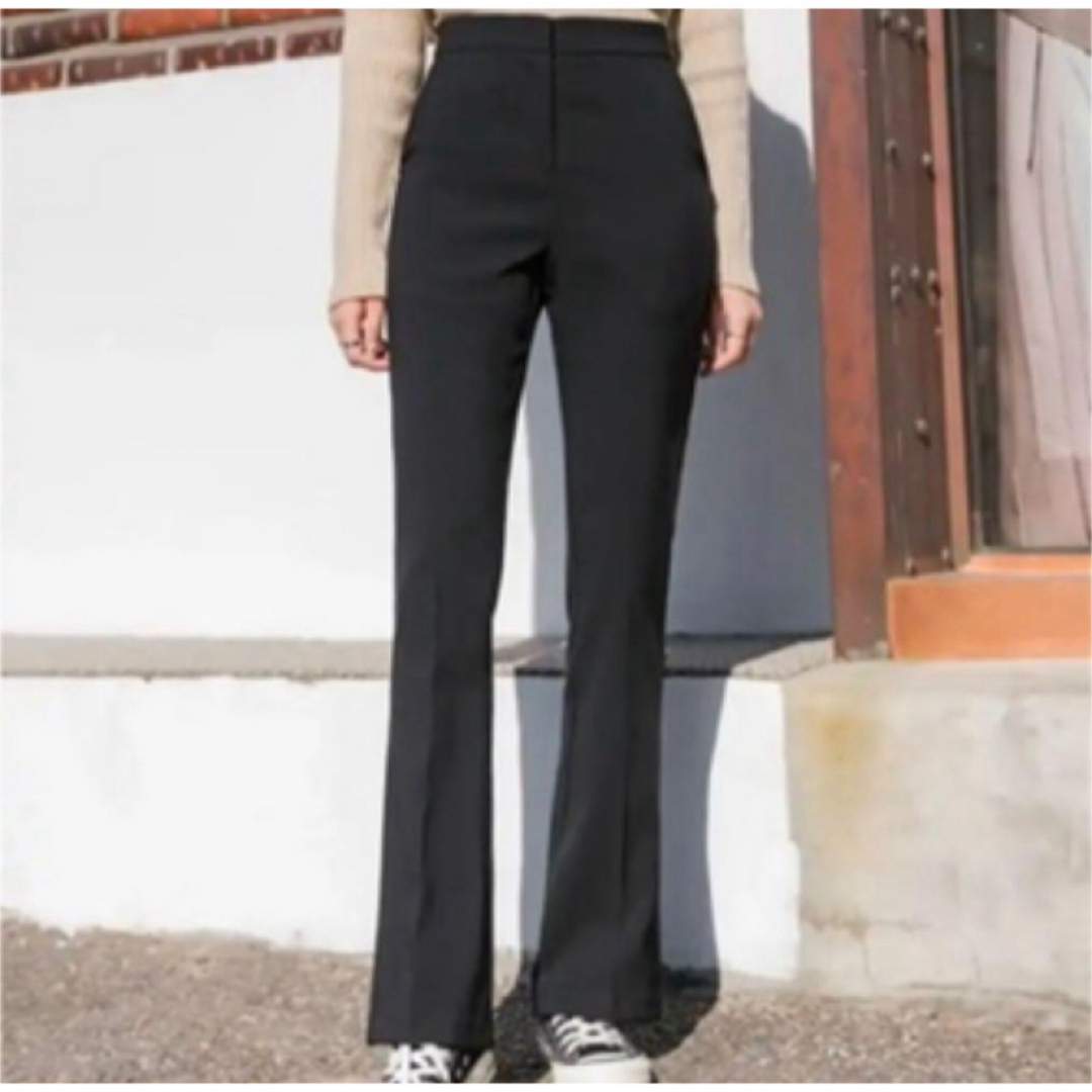 ENVYLOOK(エンビールック)のENVYLOOK エンビールック シンプル スラックス パンツ ブラック 黒 レディースのパンツ(カジュアルパンツ)の商品写真