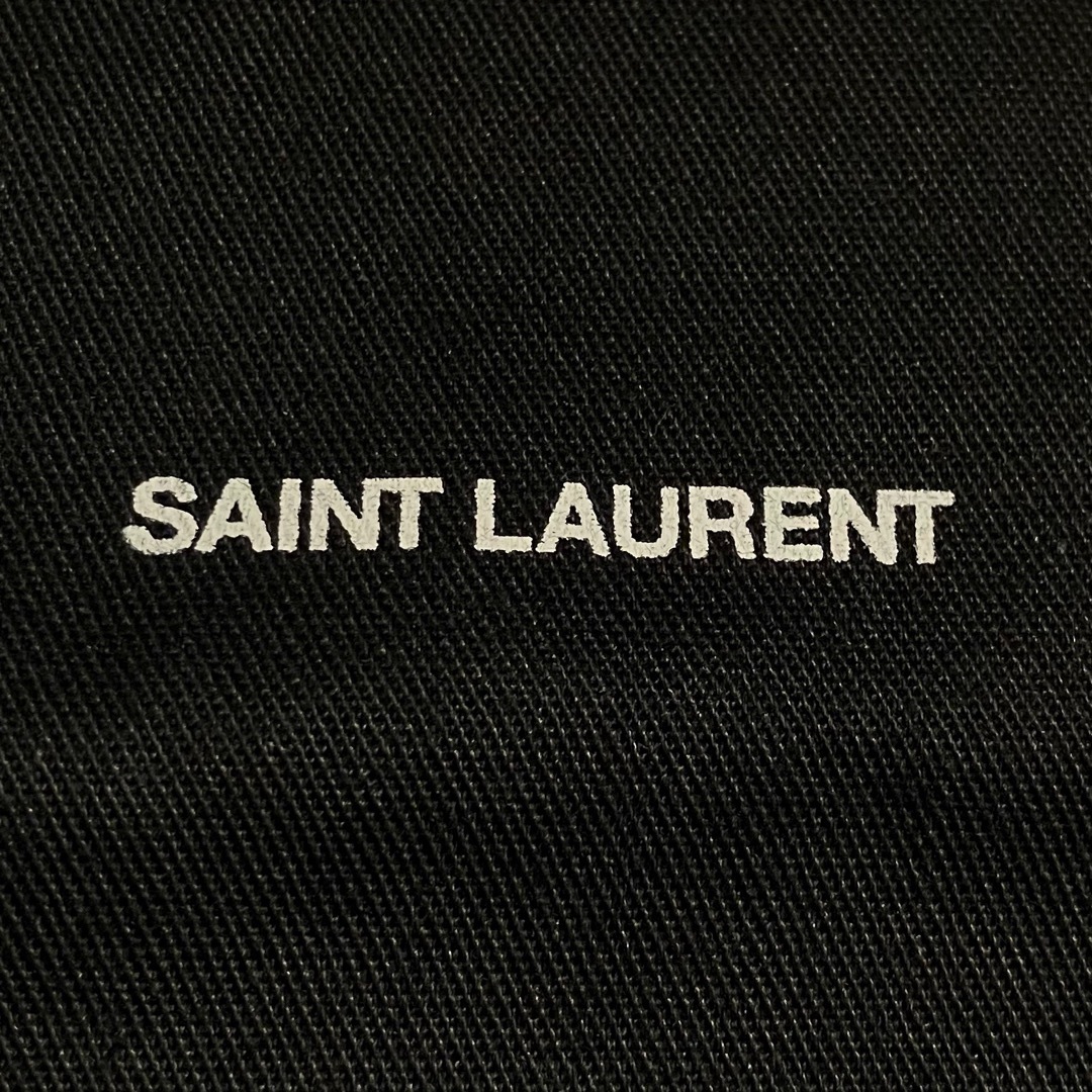 Saint Laurent(サンローラン)の新品未使用 SAINT LAUREN サンローラン 巾着ポーチ 黒 メンズのバッグ(その他)の商品写真