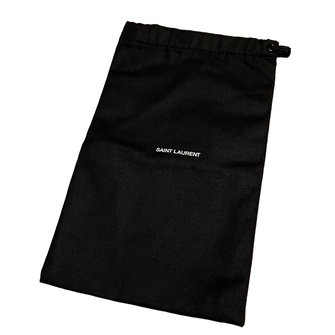 Saint Laurent(サンローラン)の新品未使用 SAINT LAUREN サンローラン 巾着ポーチ 黒 メンズのバッグ(その他)の商品写真