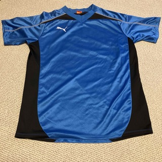 プーマ　Tシャツ　ブルー　L(Tシャツ/カットソー(半袖/袖なし))