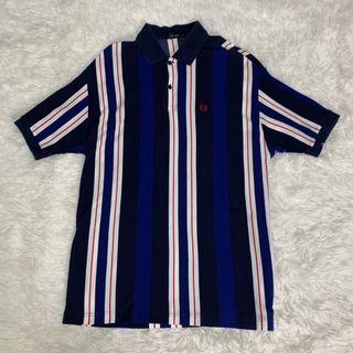 フレッドペリー(FRED PERRY)の貴重 フレッドペリー ポロシャツ トップス トリコロール Mサイズ Lサイズ相当(ポロシャツ)