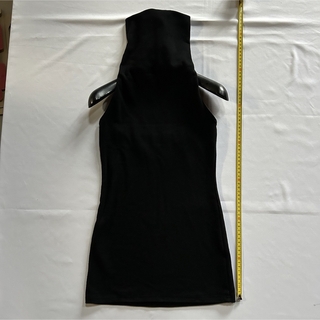 ホルターネック ハイネック 袖なし 背中開き 伸縮性 セクシー ストレッチ素材(ホルターネック)
