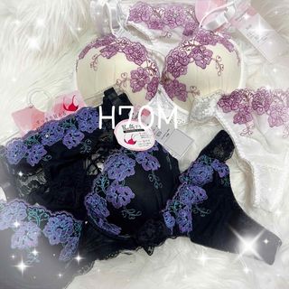 Tバック付き☆H70M❤︎盛れるブラショー 2set 女装 男の娘に大人気！(ブラ&ショーツセット)