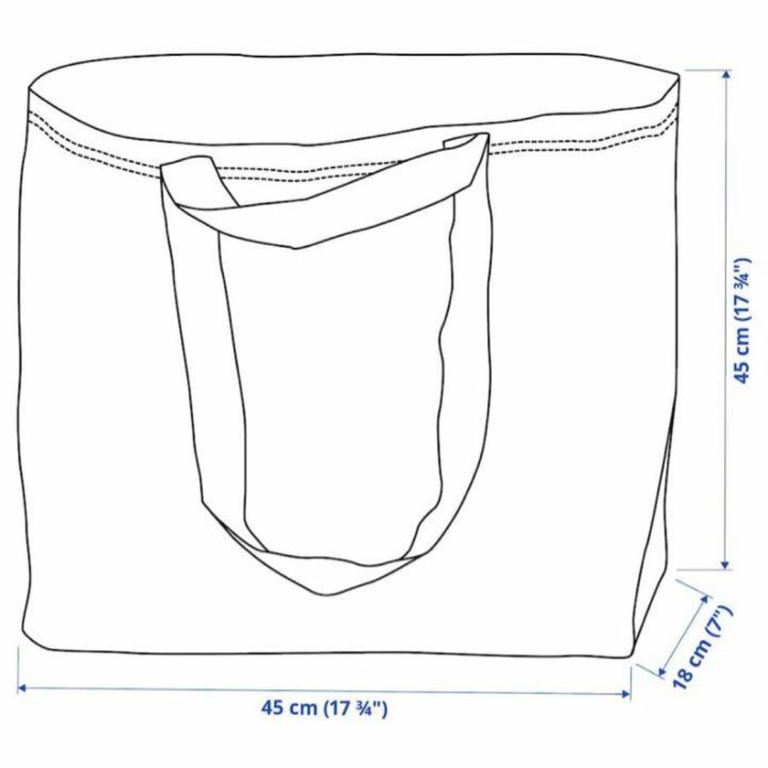 IKEA(イケア)の新品　大人気イケア エコ バッグ　ブルーバッグ SML サイズ　3枚セット レディースのバッグ(エコバッグ)の商品写真