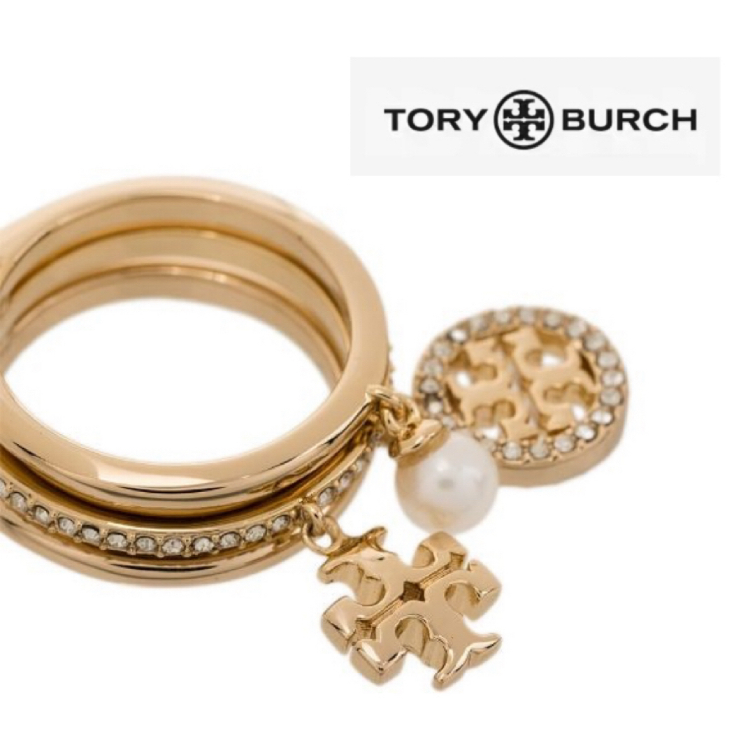 Tory Burch(トリーバーチ)のTBL013S1-7トリーバーチTory burch  新作　3連　リング レディースのアクセサリー(リング(指輪))の商品写真