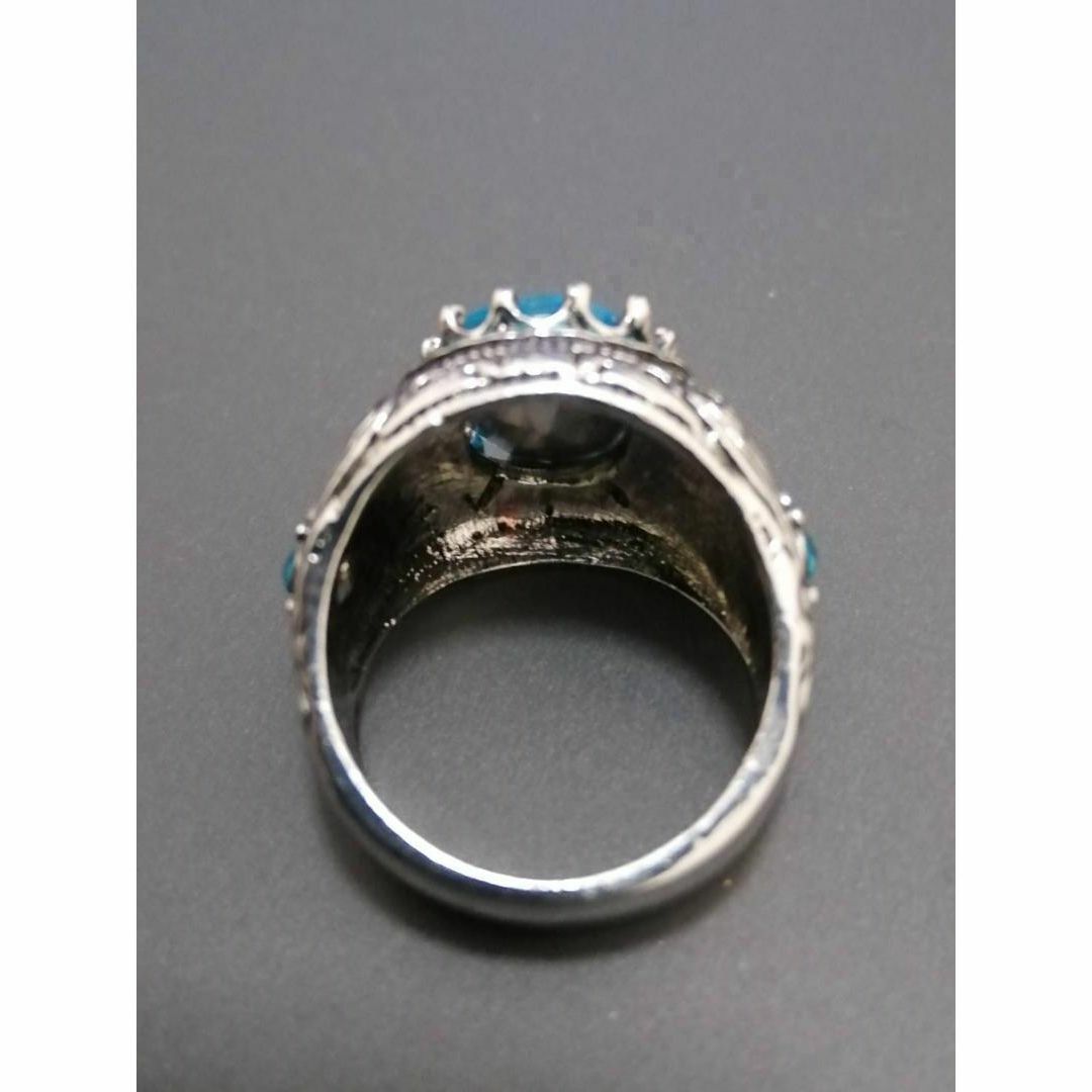 【H016】リング レディース かわいい アクセサリー ブルー  指輪 18号 レディースのアクセサリー(リング(指輪))の商品写真