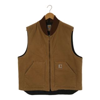 カーハート(carhartt)のCarhartt カーハート DUCK VEST ARCTIC QUILT LINED ダックベスト アークティックリミテッド ブラウン XLサイズ V01-BRN(ベスト)