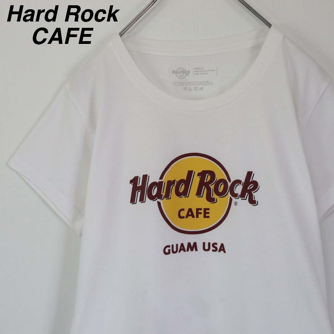 Hard Rock CAFE(ハードロックカフェ)の【大人気】ハードロックカフェ／Tシャツ　レディース　デカロゴ　グアム　アメリカ レディースのトップス(Tシャツ(半袖/袖なし))の商品写真