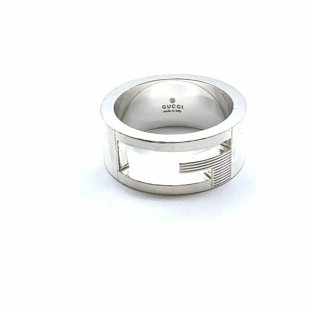 Gucci(グッチ)のグッチ ブランデッド G リング 指輪 925 シルバー 刻印10 約9号 レディースのアクセサリー(リング(指輪))の商品写真