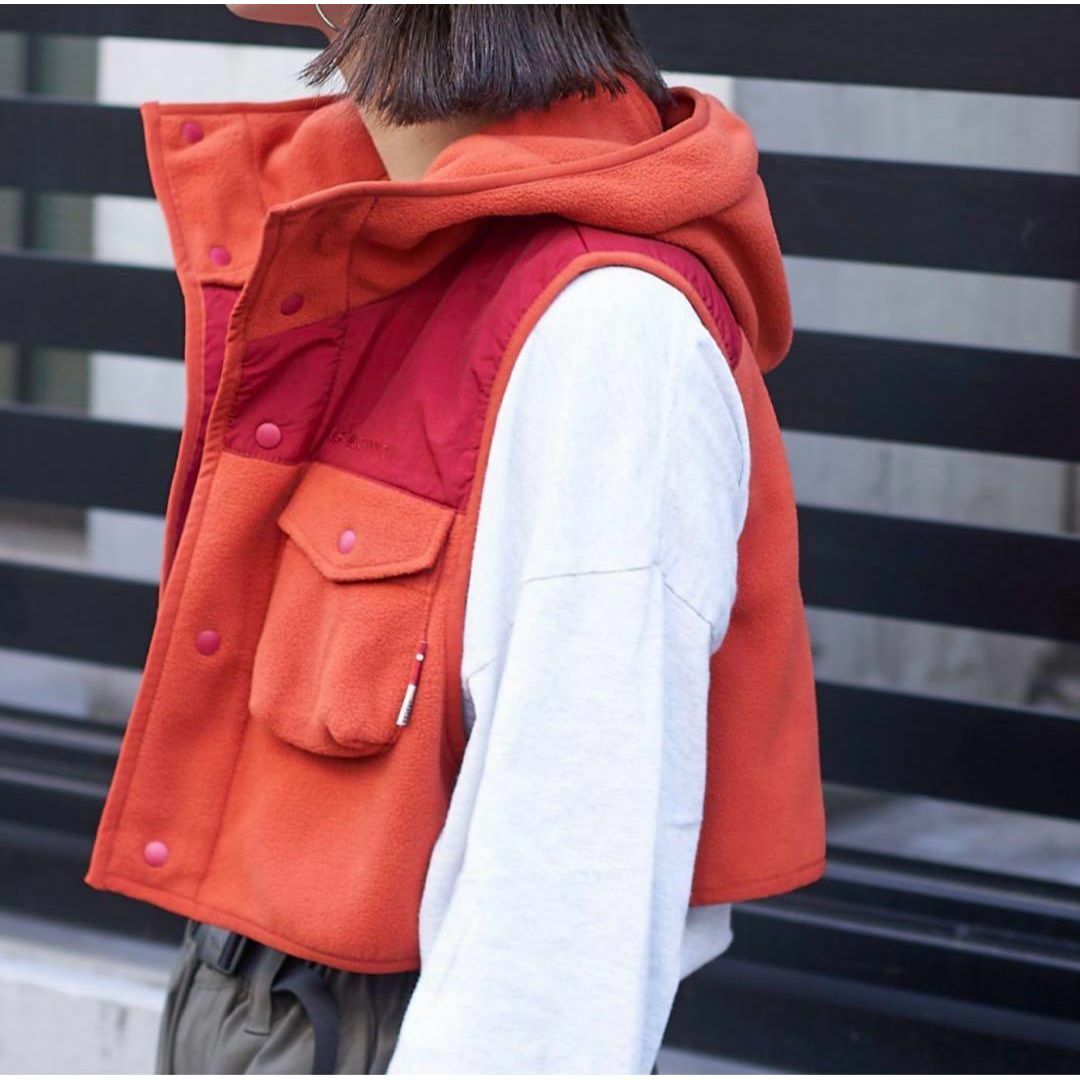 新品　GRAND CANYON ベスト　レディース　オレンジ　CAMP VEST レディースのトップス(ベスト/ジレ)の商品写真