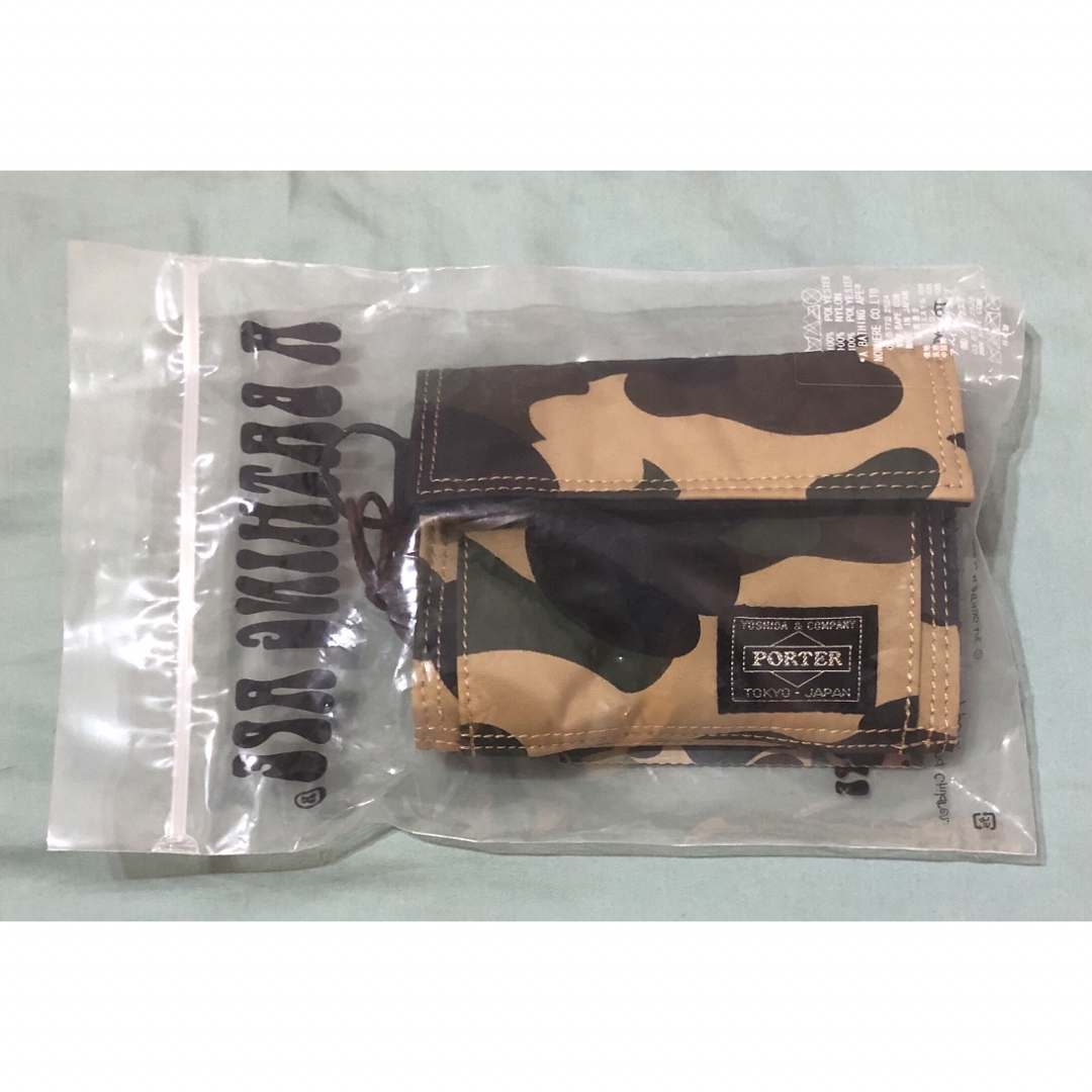 A BATHING APE(アベイシングエイプ)のA Bathing ape x Porter 1st camo wallet メンズのファッション小物(折り財布)の商品写真