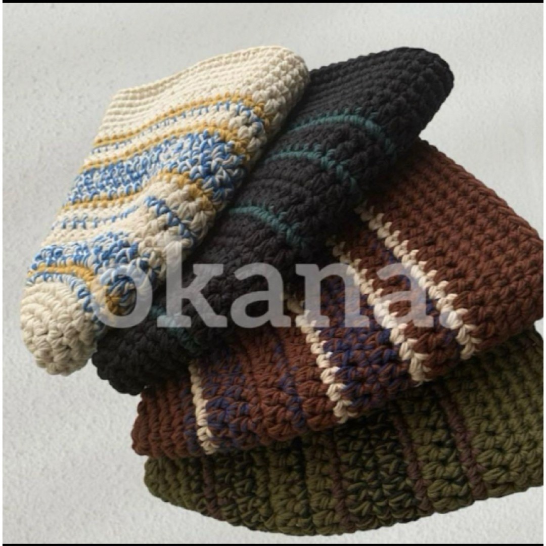 cotton /brown バケットハット クラッシャーハット クロシェハット メンズの帽子(ハット)の商品写真