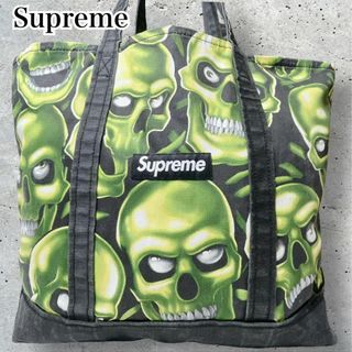 シュプリーム(Supreme)の希少 18SS supreme skull pile denim トートバッグ(トートバッグ)