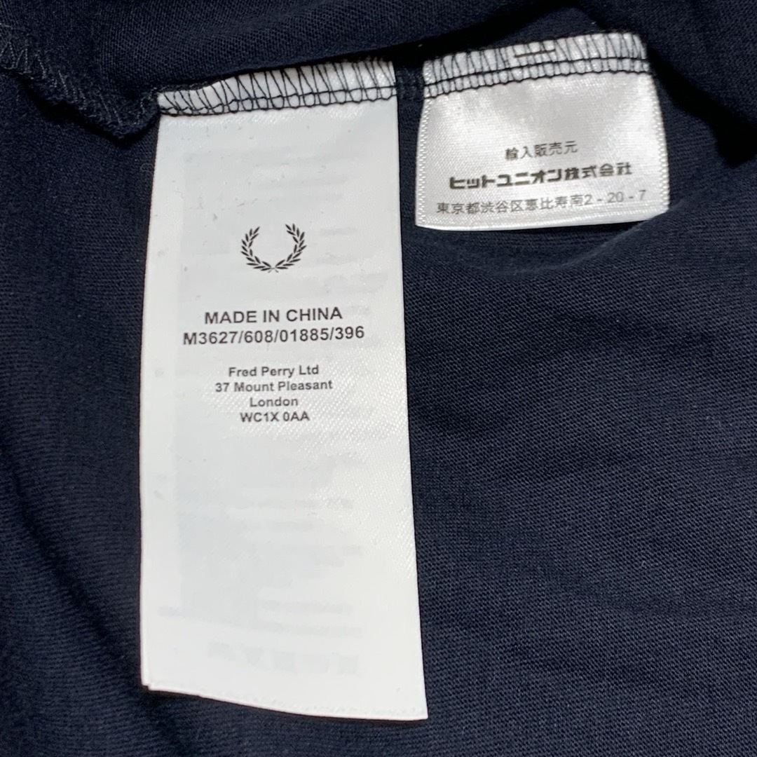 FRED PERRY(フレッドペリー)の貴重 フレッドペリー Tシャツ トップス ブラック ブルー Mサイズ メンズのトップス(Tシャツ/カットソー(半袖/袖なし))の商品写真