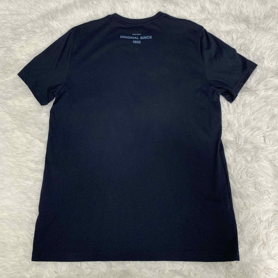 FRED PERRY(フレッドペリー)の貴重 フレッドペリー Tシャツ トップス ブラック ブルー Mサイズ メンズのトップス(Tシャツ/カットソー(半袖/袖なし))の商品写真