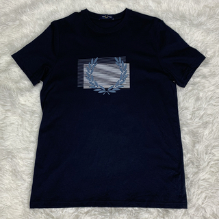 フレッドペリー(FRED PERRY)の貴重 フレッドペリー Tシャツ トップス ブラック ブルー Mサイズ(Tシャツ/カットソー(半袖/袖なし))